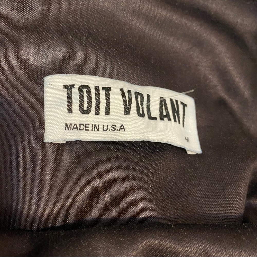 Toit Volant Sleeveless Mini Dress Black Sz M - Picture 5 of 9